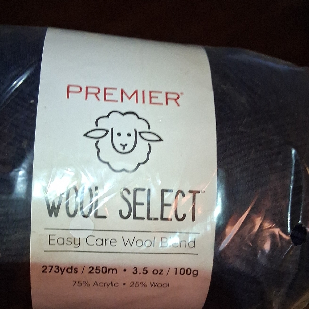 Premier Wool Select Yarn in Navy.